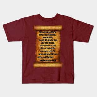 GOOD TREASURES DEUTERONOMY 28:12 ROLL SCROLL Kids T-Shirt